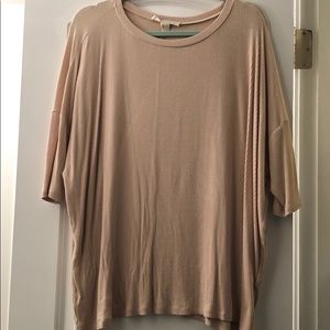 Forever 21 nude color ribbed top